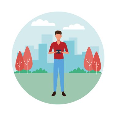 Genç adam çizgi filmi