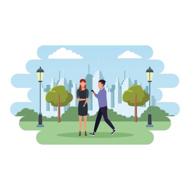 çift ​​karikatür aşk