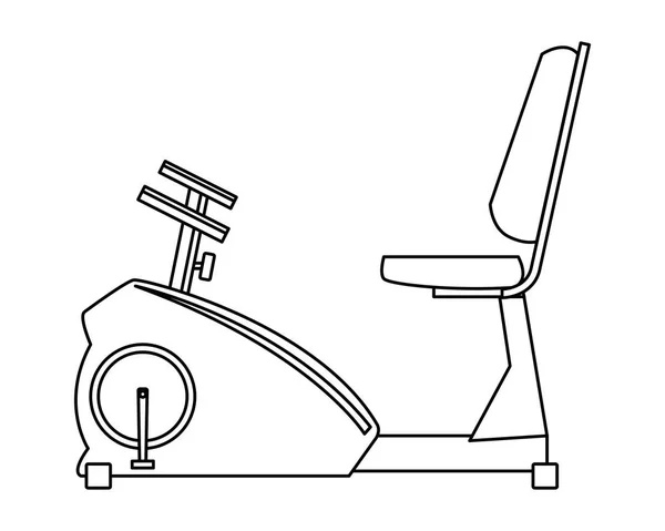 Makine simgesi Bisiklete binme — Stok Vektör