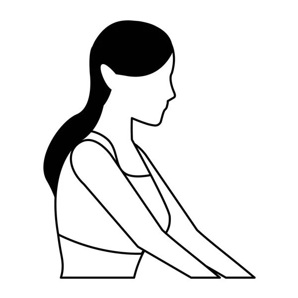 Avatarporträt einer Frau — Stockvektor