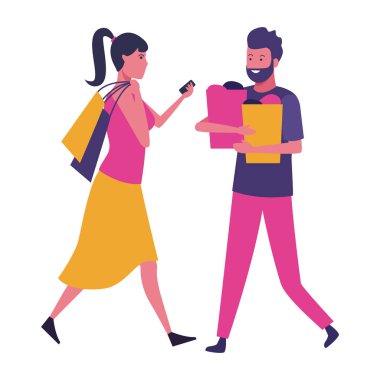 çift ​​karikatür aşk