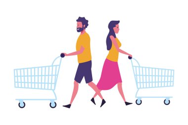 çift ​​karikatür aşk