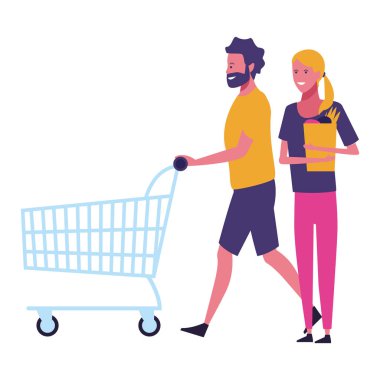 çift ​​karikatür aşk