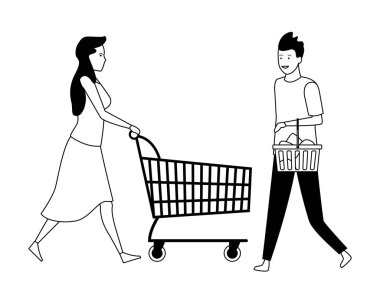 siyah beyaz aşk çift çizgi film