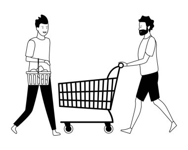 sıradan insanlar karikatür siyah beyaz