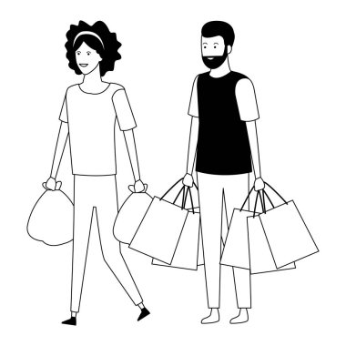 siyah beyaz aşk çift çizgi film