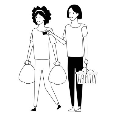 sıradan insanlar karikatür siyah beyaz