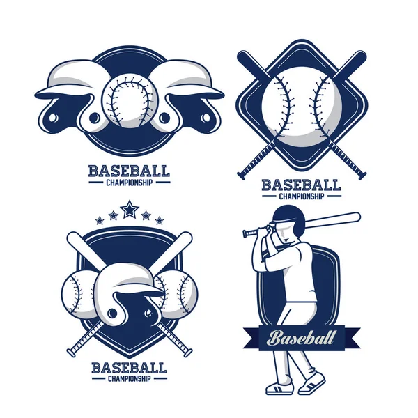 Baseball herby kolekcji — Wektor stockowy
