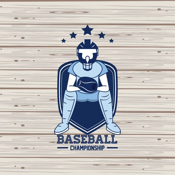 Sportovní hra baseballu — Stockový vektor