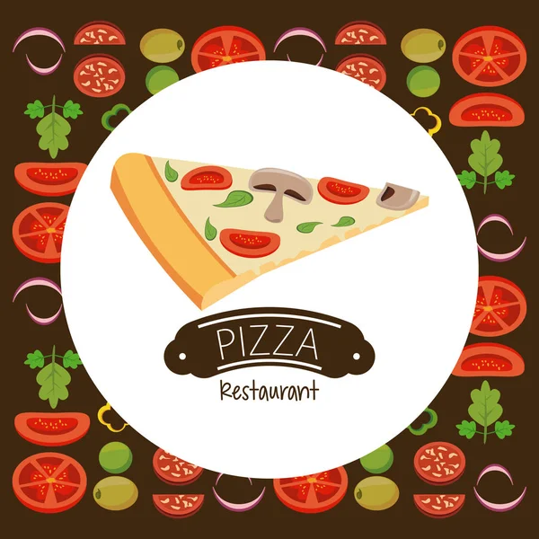 Pizzeria Fast Food — Stockvektor