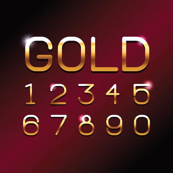GOLD letras VIP alpahabet — Vector de stock