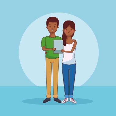 teknolojisini kullanan gençler