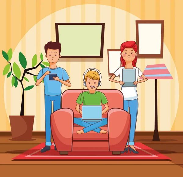 Video oyunları oynayan gençler