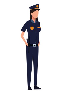 Polis memuru kadın işçi avatar