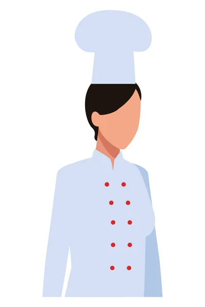 Avatar εργαζόμενος γυναίκα σεφ — Διανυσματικό Αρχείο