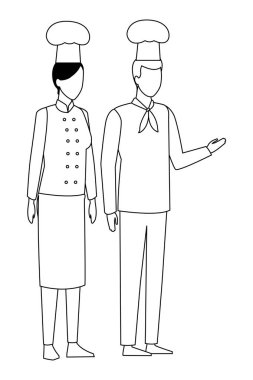 İş ve meslek avatar siyah beyaz