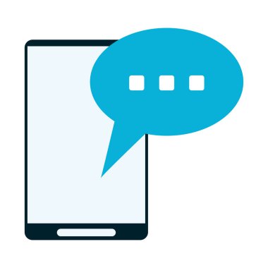 akıllı telefon sohbet kabarcık sembolü