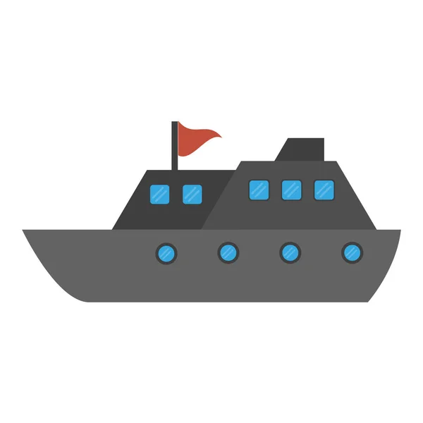 Bateau de croisière symbole bateau — Image vectorielle