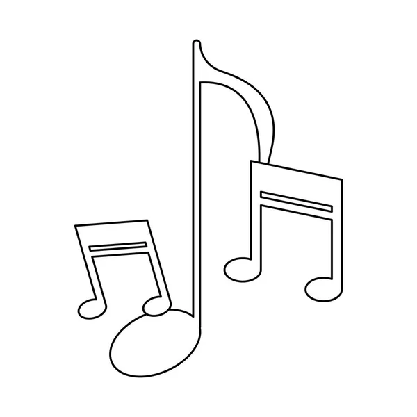 Símbolo de notas musicales en blanco y negro Vector de stock por ©jemastock 240181936