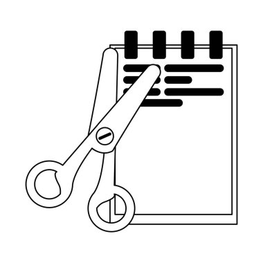 İş ve office öğeleri siyah ve beyaz