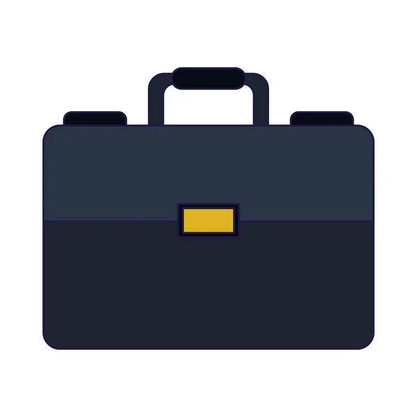 Obchodní kufřík izolované symbol modré čáry — Stockový vektor