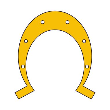 St patricks simgesi mavi çizgiler at nalı