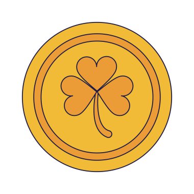 Mavi çizgiler Saint patricks altın sikke