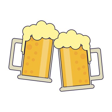 Bira bardaklar mavi çizgiler