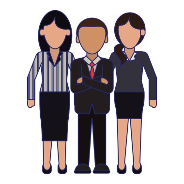 Executive iş ekip çalışması mavi çizgiler meçhul