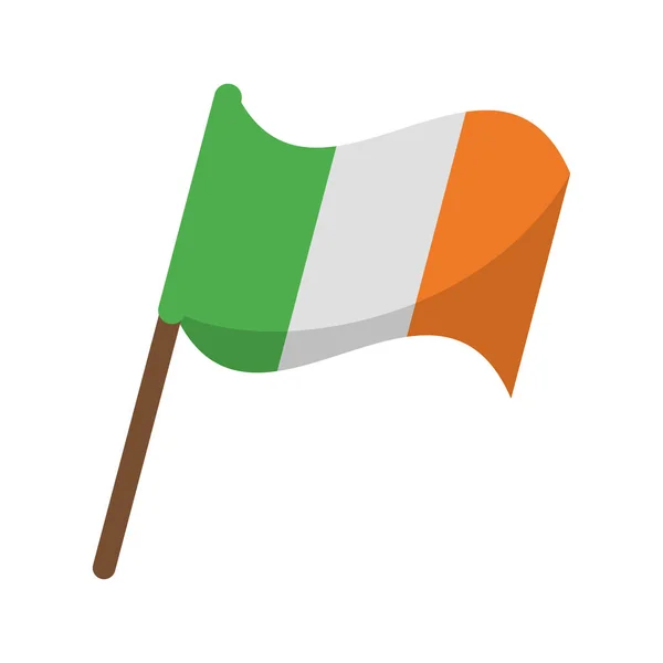 Bandera de Irlanda — Vector de stock