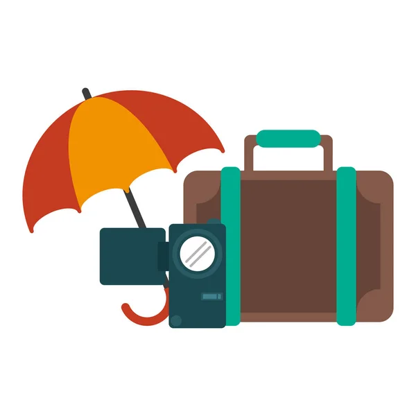 Vacaciones y viajes — Vector de stock