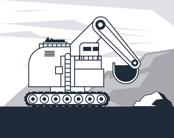 hydraulic excavator vehicle