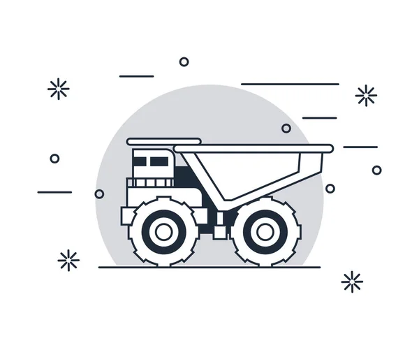 Camion à benne basculante — Image vectorielle