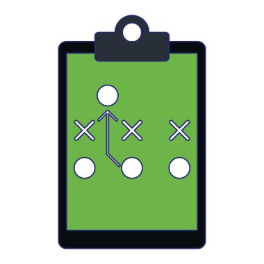 blackboard simgesi mavi çizgiler üzerinde oyun stratejisi