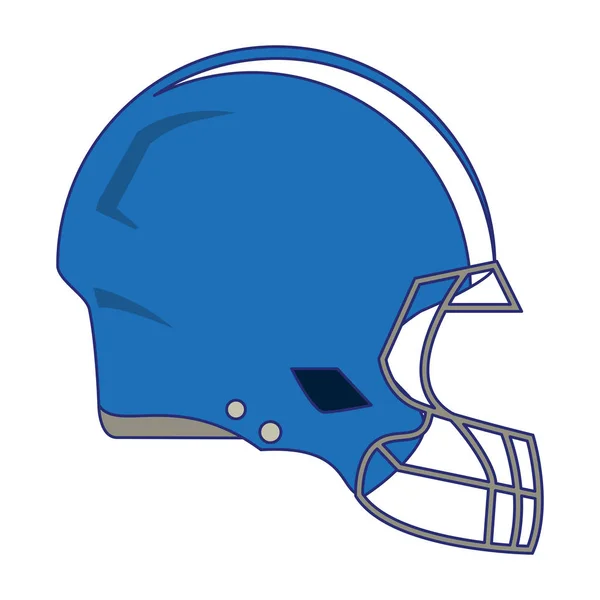 American Football Helm Symbol blaue Linien — Stockvektor