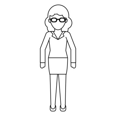 Executive işkadını çizgi film siyah beyaz meçhul