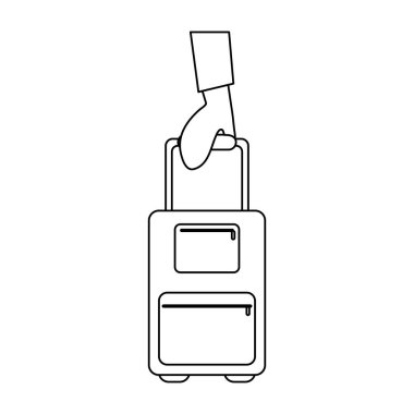 Tatil ve seyahat siyah beyaz