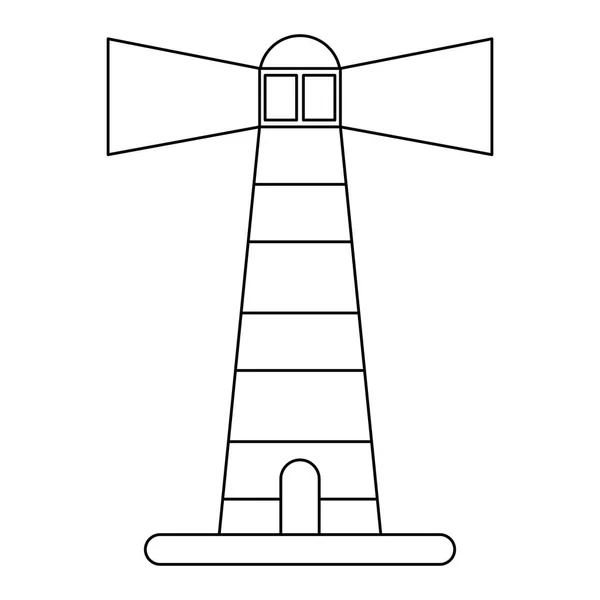 Houselight budynek symbol na białym tle czarno-białe — Wektor stockowy