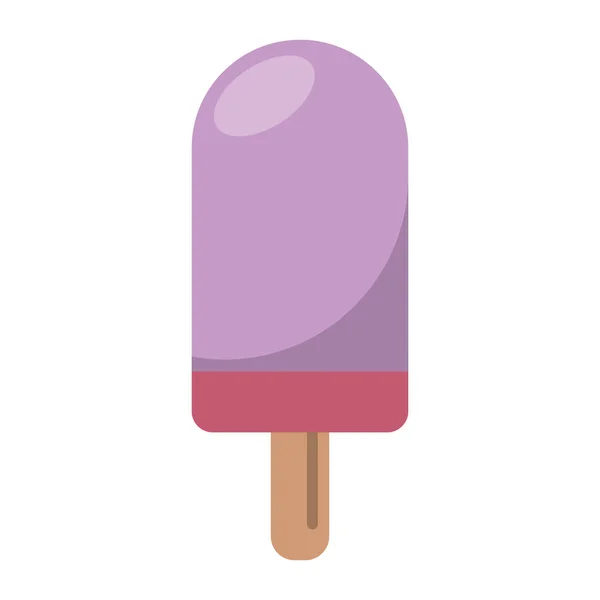 Popsicle dezert studený — Stockový vektor