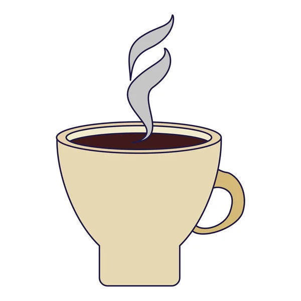 Caneca de café quente isolada — Vetor de Stock