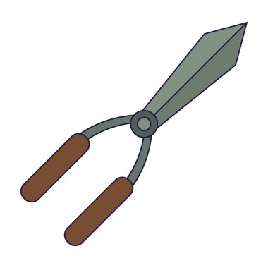 Bahçe makas aracını izole