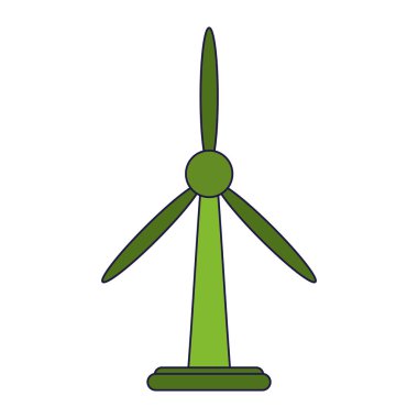 Rüzgar Türbini yeşil enerji izole