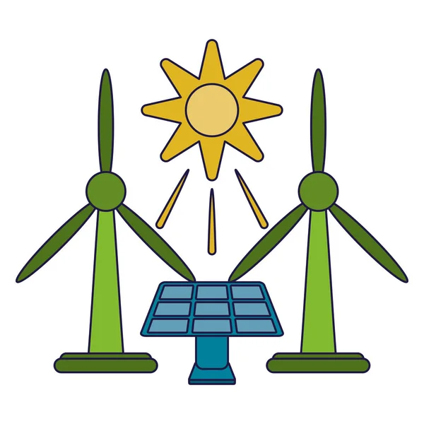 Ecología energía verde — Vector de stock