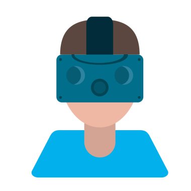 Sanal gerçeklik gözlüklü adam