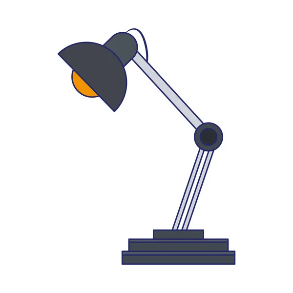 Bureau licht lamp symbool — Stockvector