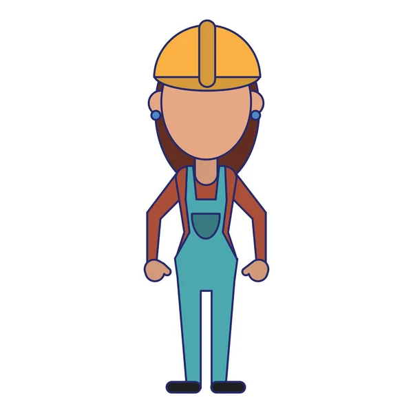 Byggande arbetare avatar — Stock vektor