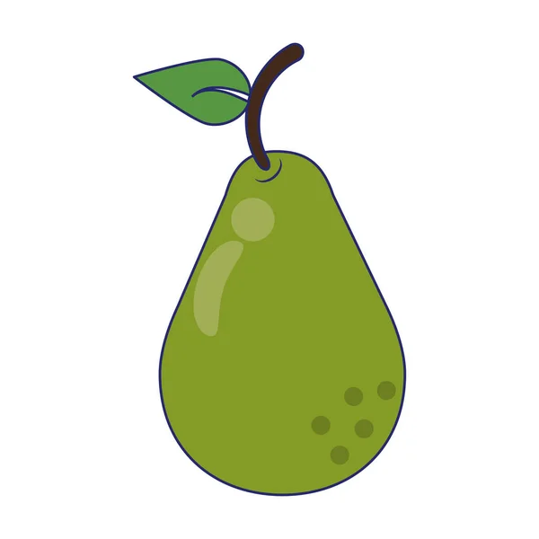 Poire fruit frais symbole — Image vectorielle