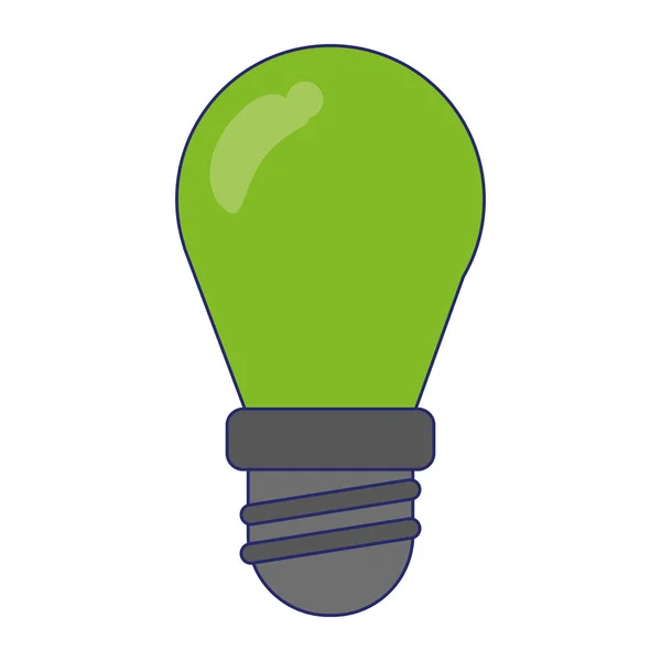 Green ecology bulb light — Stock Vector