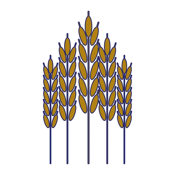 Trigo alimento natural símbolo — Archivo Imágenes Vectoriales