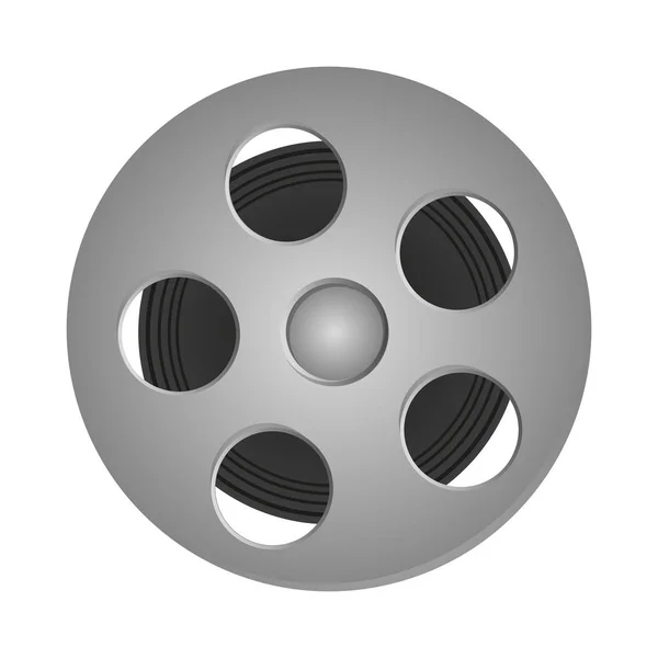 Film vintage reel isolerade — Stock vektor